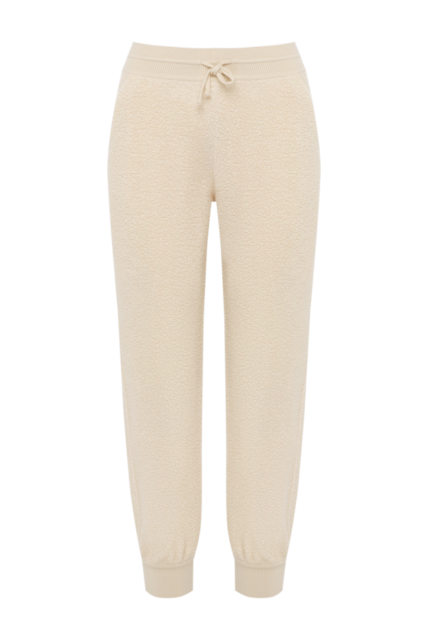 Loro Piana брюки трикотажные женские мужские белые из кашемира 179857 - фото 1