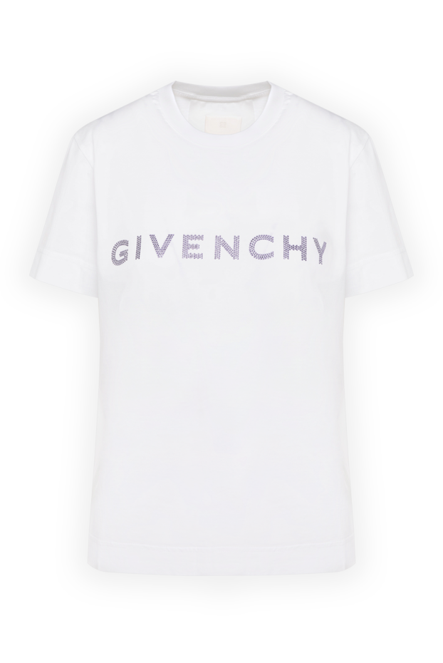 Givenchy ринстон логотипі бар әйелдерге арналған ақ мақтадан жасалған футболка
179864 - фото 1
