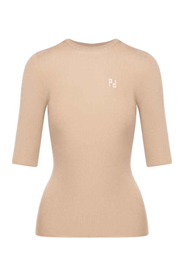 Peserico beige women's short sleeve jumper made of silk and cashmere 179929 - photo 1