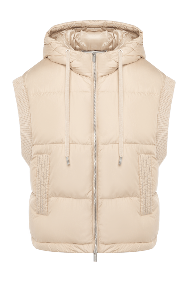 Peserico beige women's vest made of wool and polyester. 179943 - photo 1