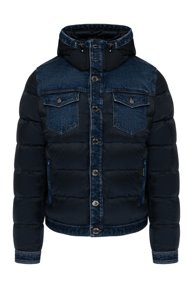 Moorer men's down jacket blue made of polyamide and polyurethane 180041 - photo 1