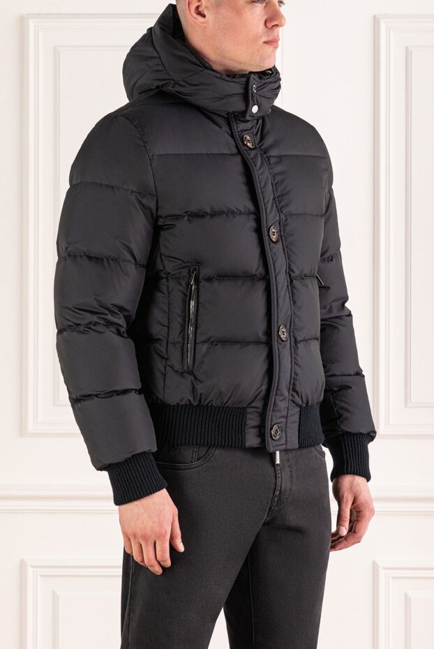 Moorer men's down jacket blue made of polyester 180052 - photo 3