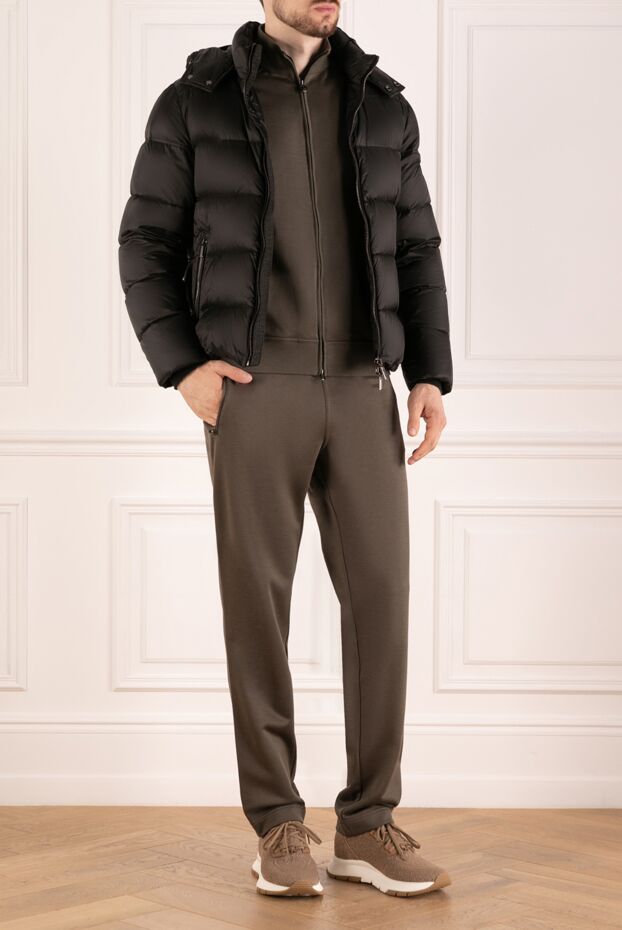 Moorer men's down jacket made of smooth nylon with a glossy effect
 180056 - photo 2