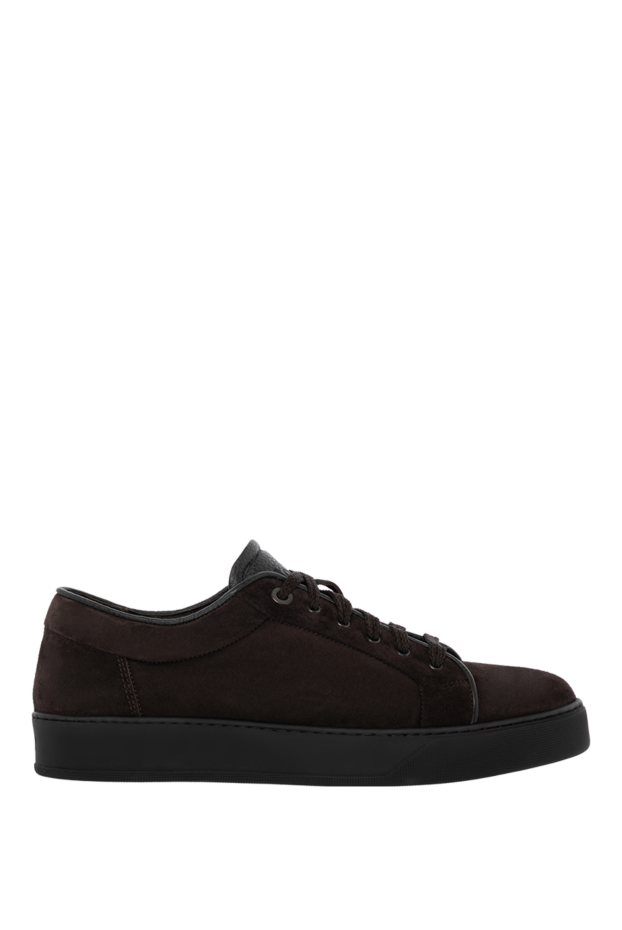Moorer men's brown nubuck and fur snickers 180060 - photo 1