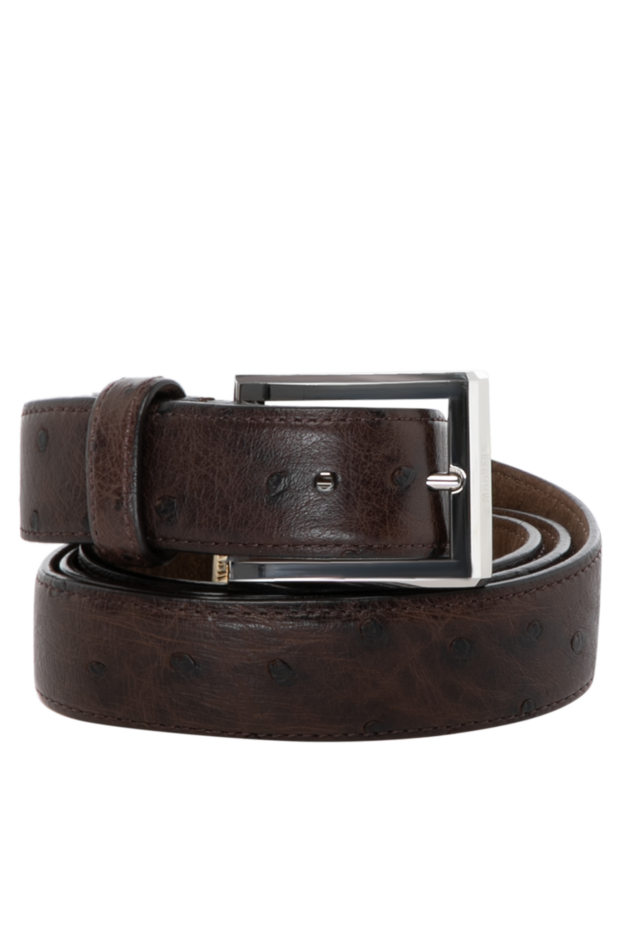 Moorer brown men's belt made of genuine leather 180063 - photo 1