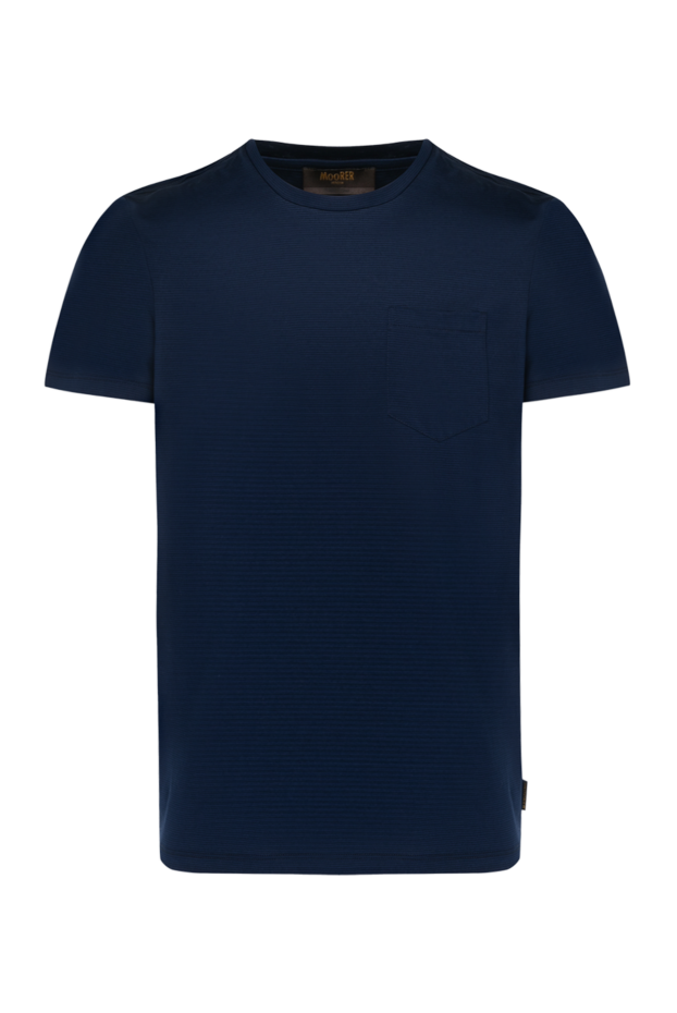 Moorer men's blue t-shirt made of cotton 180107 - photo 1