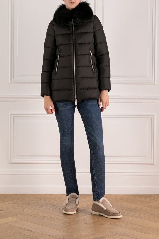 Moorer down jacket with dense quilting and spectacular fur on the collar
 180181 - photo 2