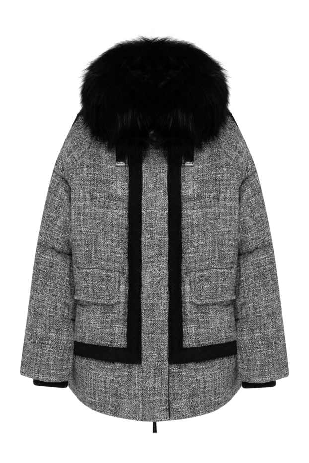Moorer casual down jacket with geometric trim and fluffy hood
180186 - photo 1