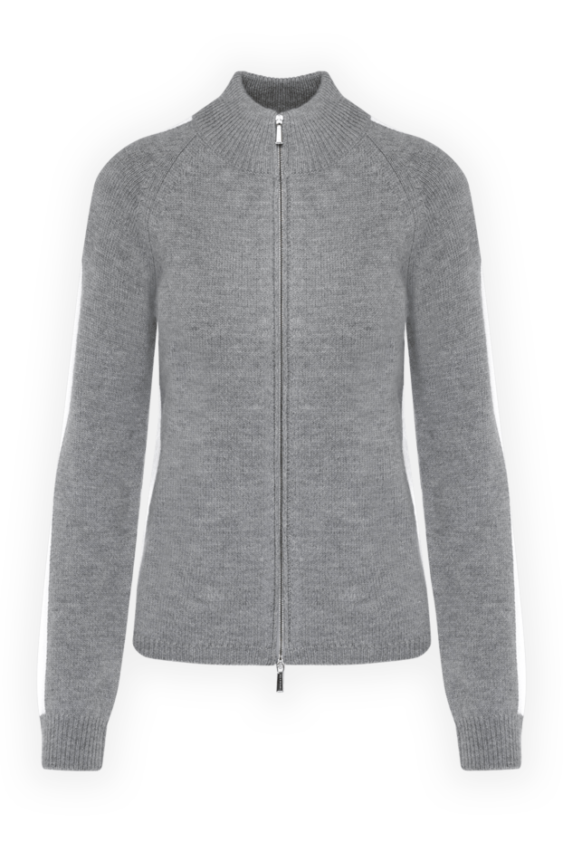 Moorer women's gray wool cardigan 180279 - photo 1