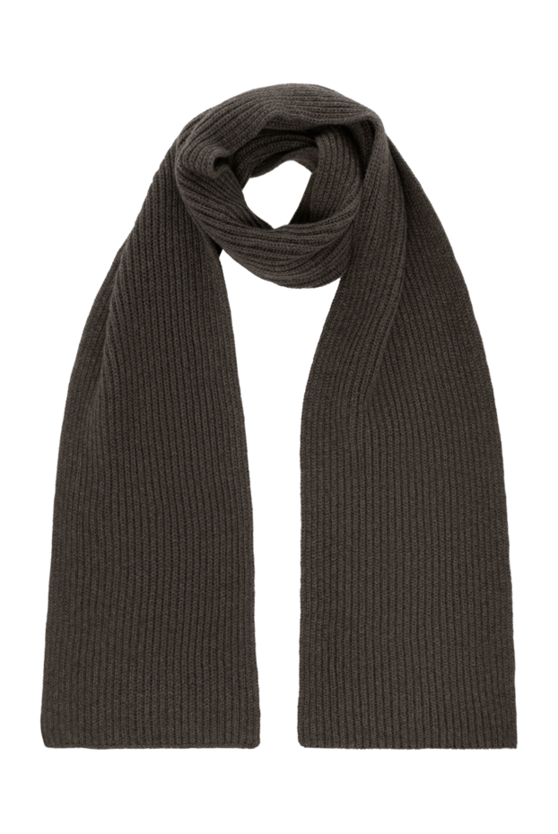 Moorer women's cashmere scarf with a dark brown textured ribbed pattern
180292 - photo 1