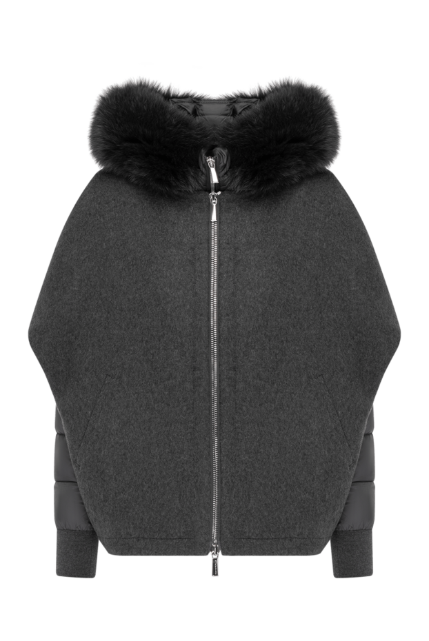 Moorer women's gray cashmere and silk down jacket 180318 - photo 1
