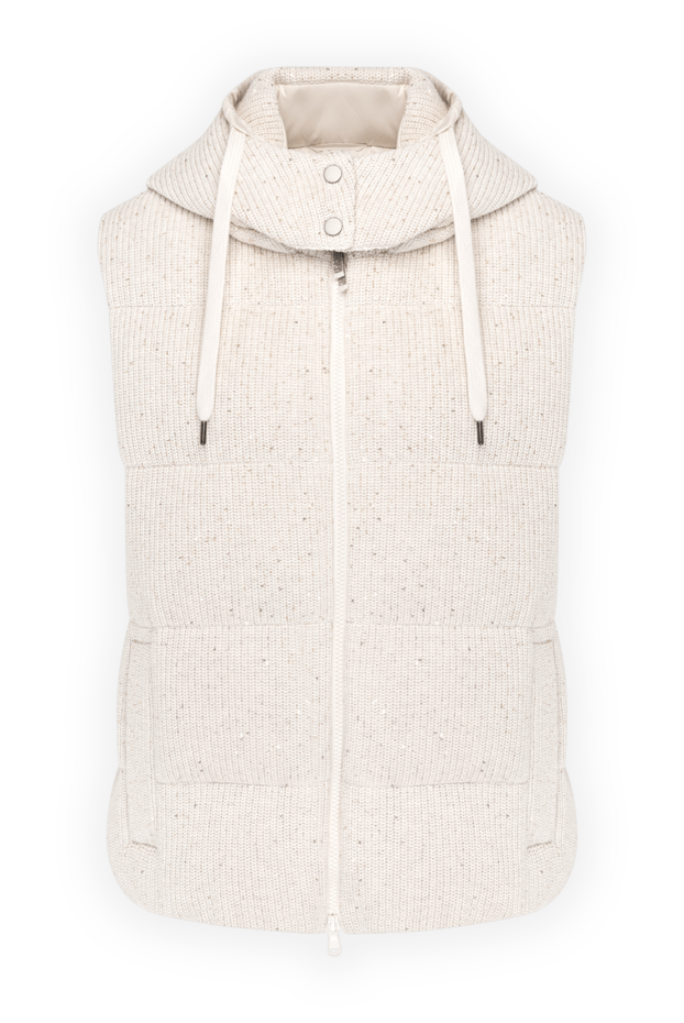 Brunello Cucinelli капюшонмен және жылтыр жылтырақтармен безендірілген көз тартарлық мақтадан жасалған жейде 180359 - фото 1