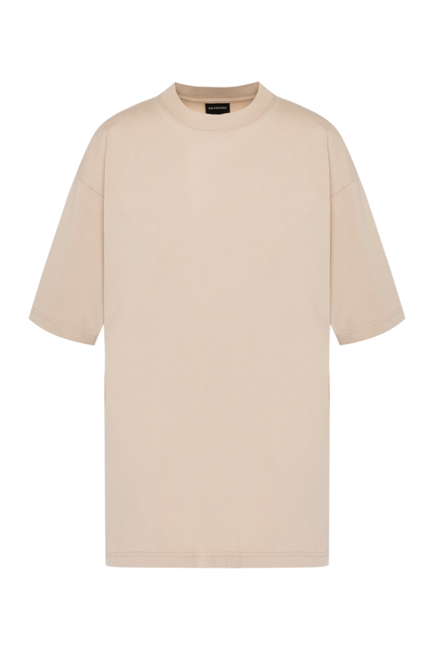 Balenciaga футболка бежевая из хлопка женская 180457 - фото 1