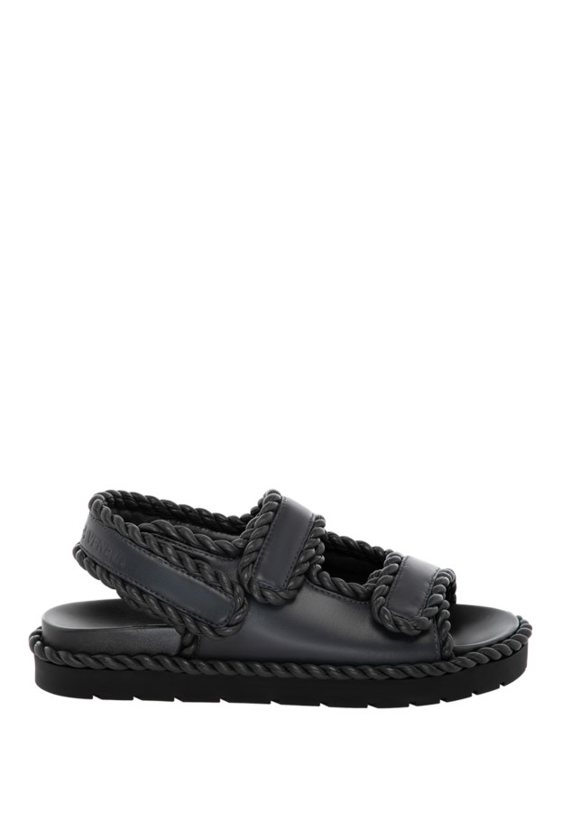 Bottega Veneta босоножки женские серые из натуральной кожи 180461 - фото 1