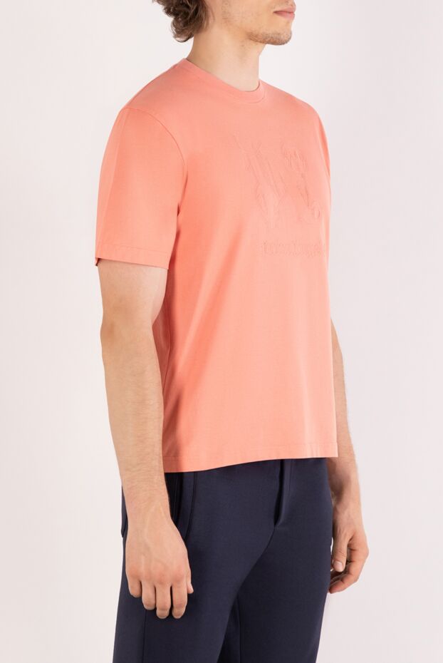 Palm Angels orange men's t-shirt with logo 180481 - photo 3