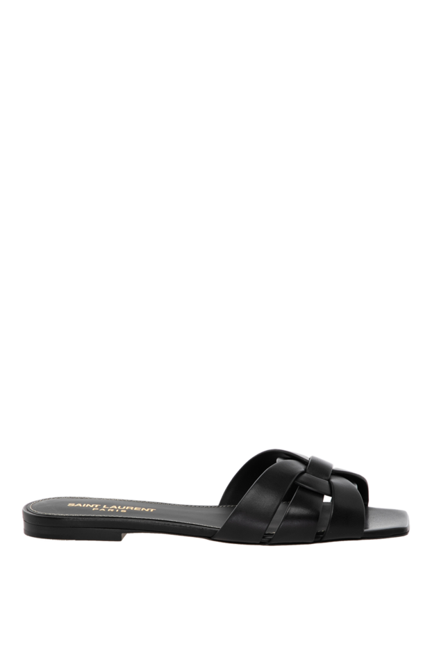 Saint Laurent women's black sandals made of genuine leather 180523 - photo 1