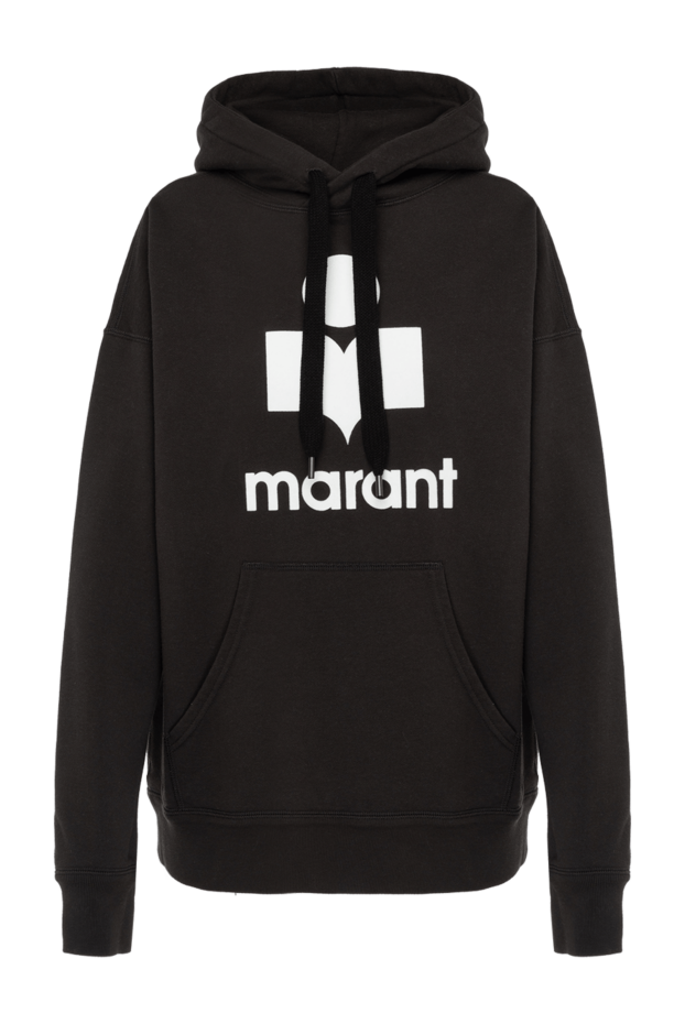 Isabel Marant women's gray oversized hoodie with a white logo 180626 - photo 1
