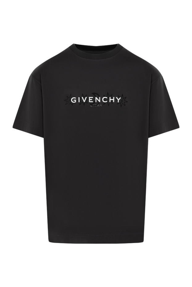 Givenchy футболка серая мужская из хлопка с логотипом 180688 - фото 1