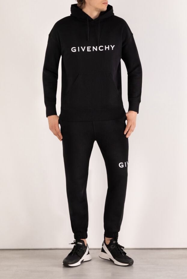 Givenchy костюм прогулочный мужской черный с капюшоном 180695 - фото 2