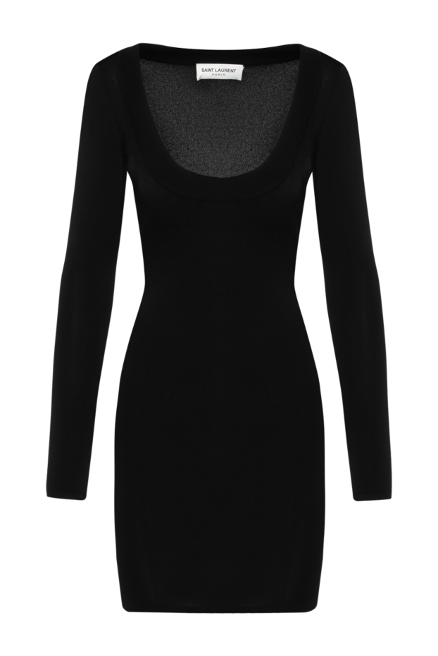 Saint Laurent black dress with a neckline 180744 - photo 1