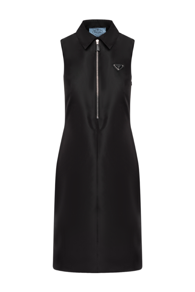 Prada платье черное облегающее с открытыми плечами 180807 - фото 1