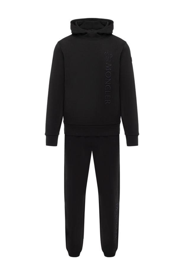 Moncler костюм прогулочный мужской черный с логотипом 180847 - фото 1
