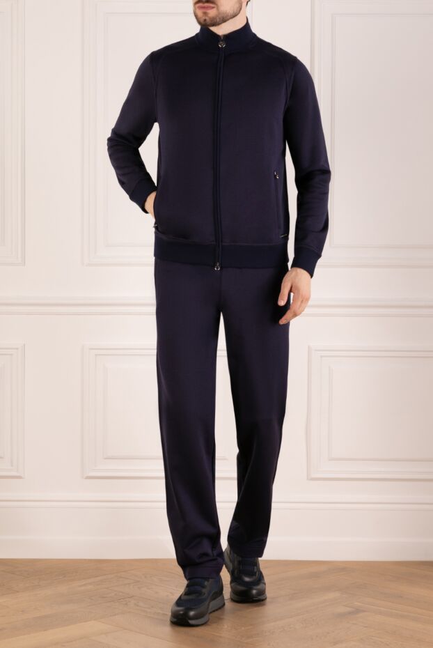 Stefano Ricci blue men's walking suit with logo 180873 - photo 2