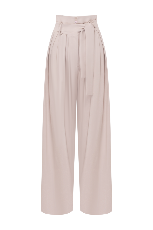 Fleur de Paris wide leg trousers for women with belt clips 181054 - photo 1