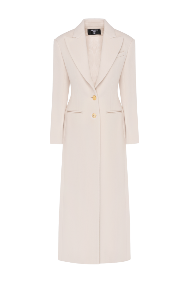 Balmain women's stylish beige coat 181133 - photo 1