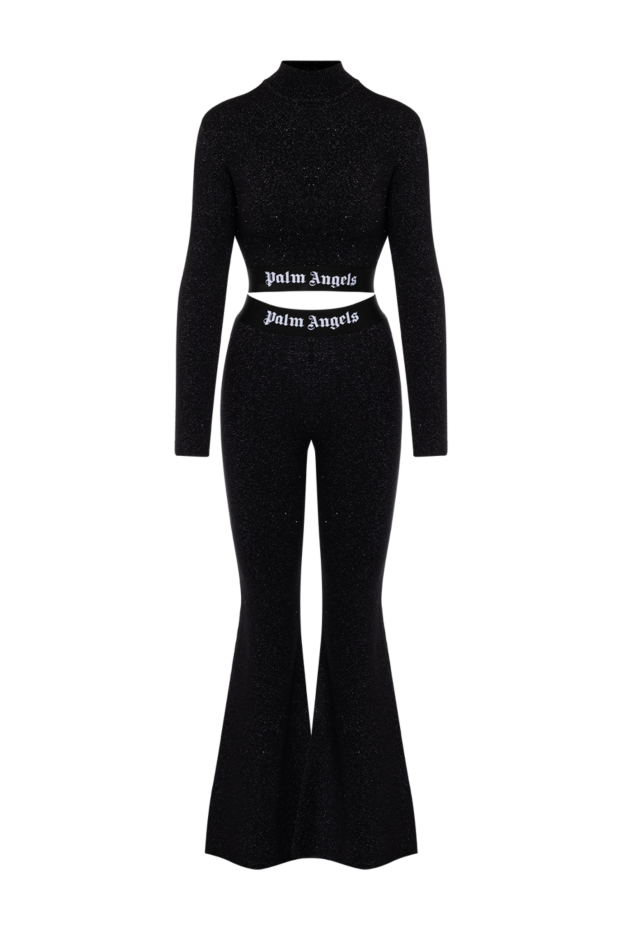 Palm Angels black walking suit with flared trousers 181144 - photo 1