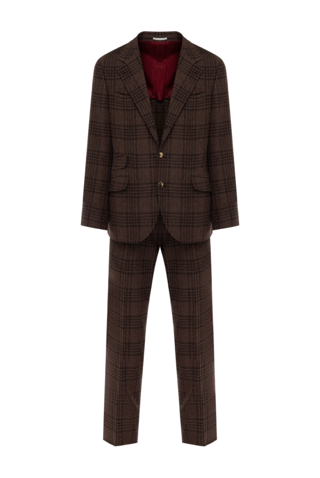 Brunello Cucinelli brown men's suit in a cage 181149 - photo 1
