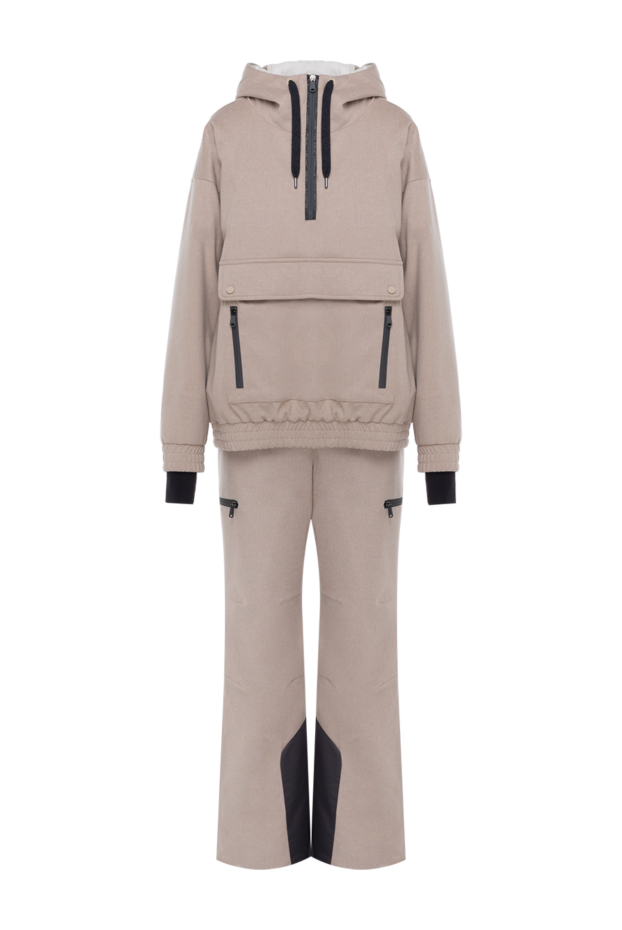 Brunello Cucinelli beige wool flannel ski suit 181171 - photo 1