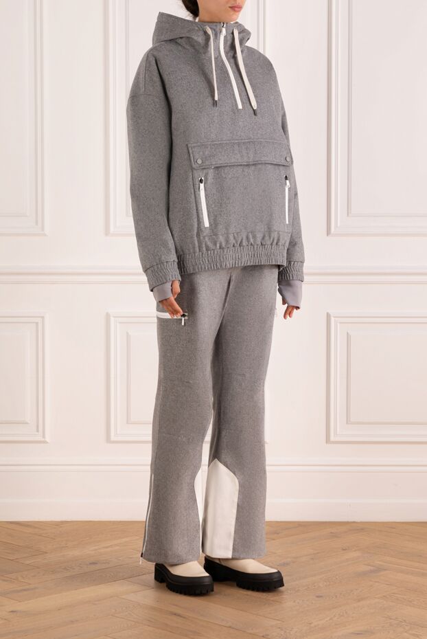 Brunello Cucinelli gray wool flannel ski suit 181172 - photo 3