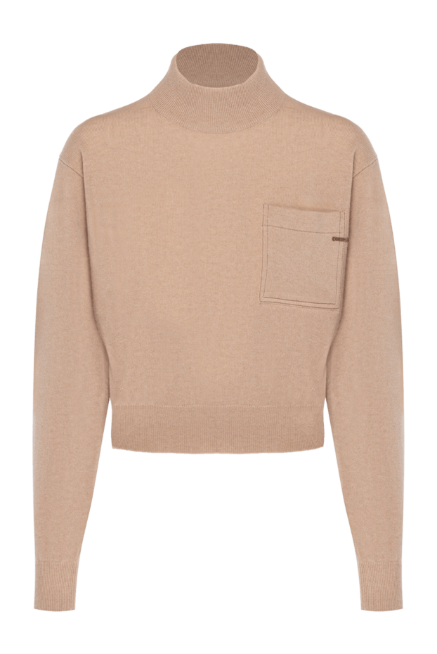 Brunello Cucinelli women's beige cashmere knitted jumper 181190 - photo 1