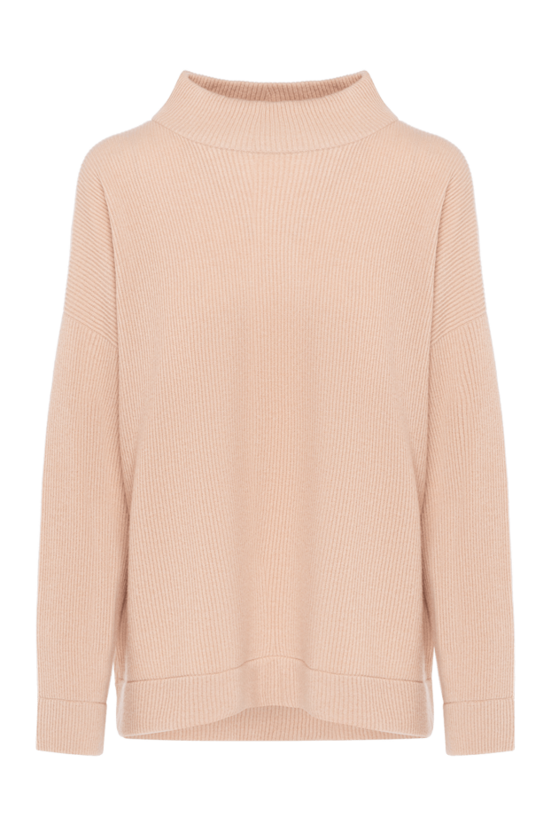 Brunello Cucinelli women's pink ribbed cashmere jumper 181200 - photo 1