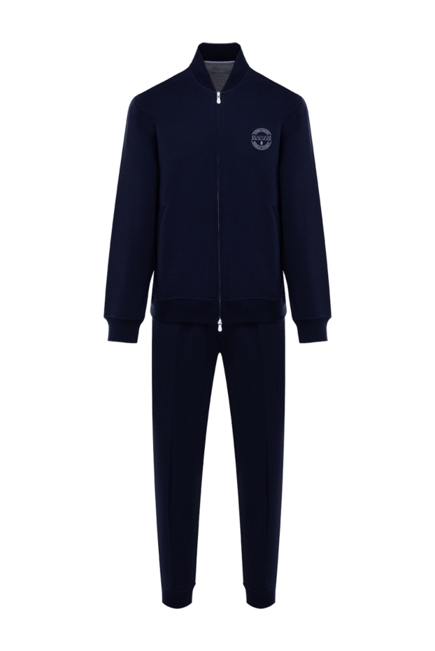 Brunello Cucinelli blue men's walking suit with logo 183888 - photo 1