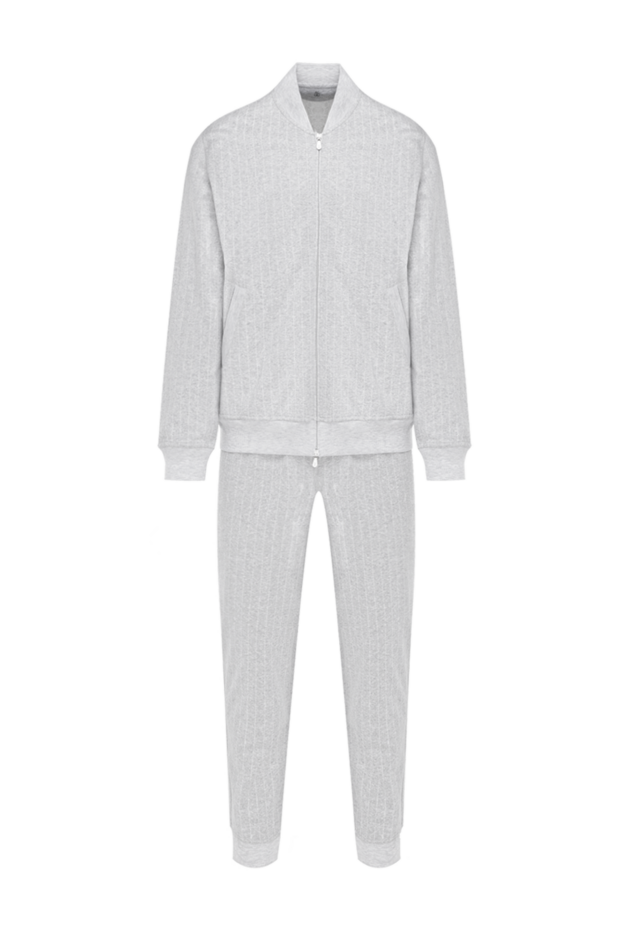 Brunello Cucinelli gray men's tracksuit with zipper 183889 - photo 1
