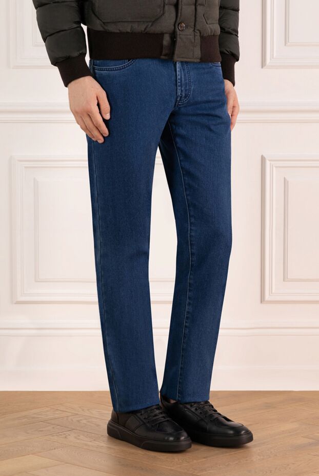 Scissor Scriptor men's classic blue stonewash jeans 184651 - photo 3