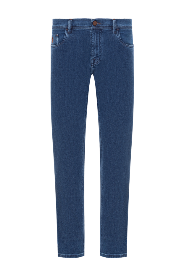 Scissor Scriptor men's casual jeans, light blue, with a stonewash effect 184652 - photo 1