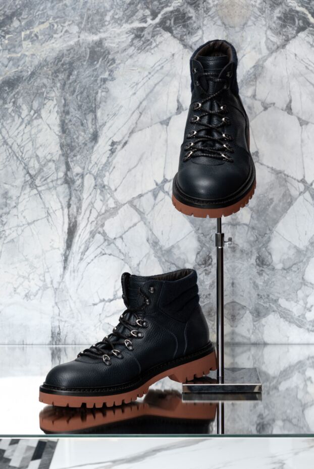 Barrett men's boots with tractor soles made of genuine leather 184701 - photo 2