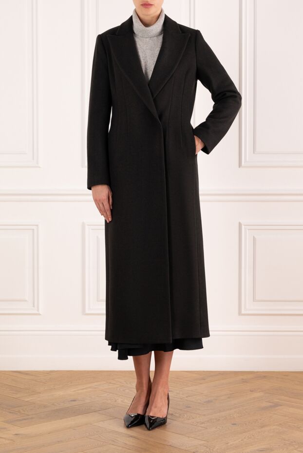 Fleur de Paris women's long black coat 184719 - photo 2