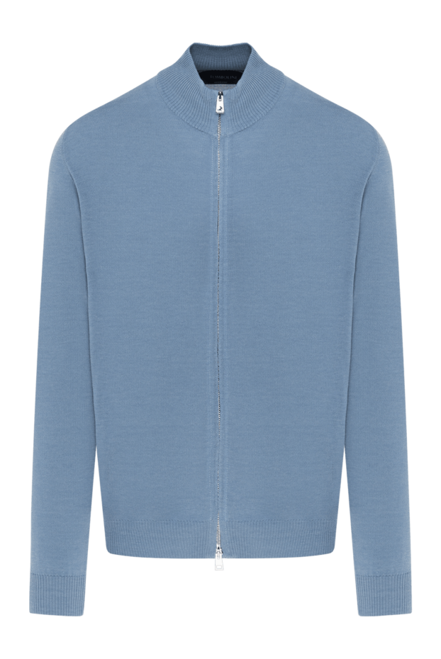 Tombolini blue cardigan and silk and cotton men's 184726 - photo 1