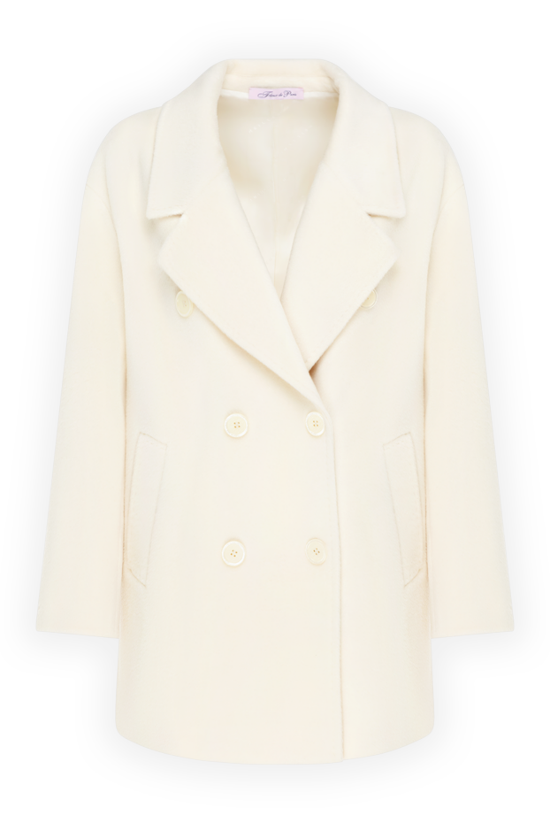 Fleur de Paris short women's double-breasted white coat 184731 - photo 1