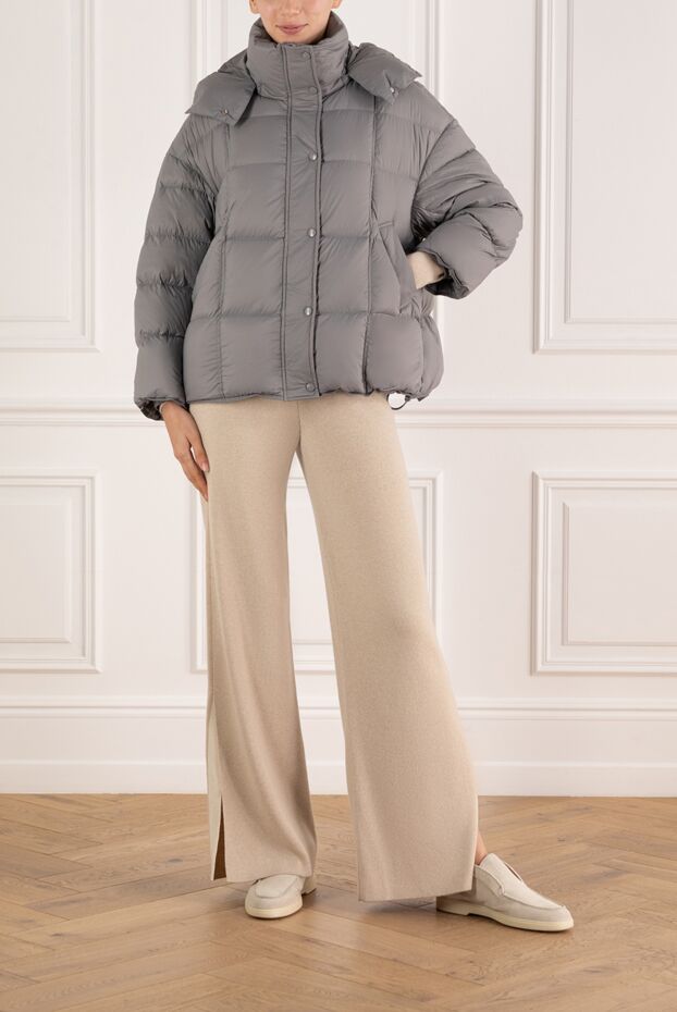 Fleur de Paris women's gray down jacket with a hood 184733 - photo 2
