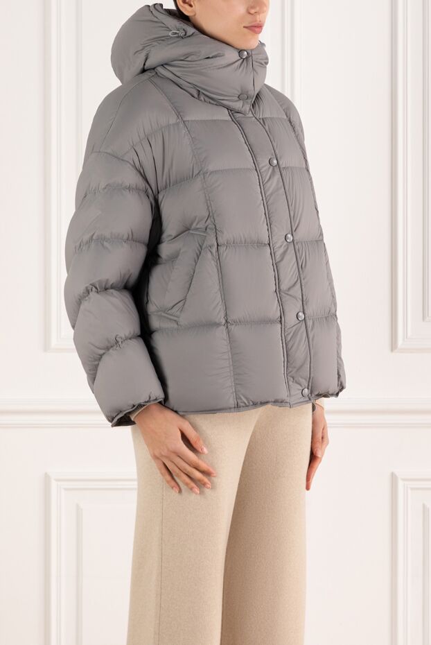 Fleur de Paris women's gray down jacket with a hood 184733 - photo 3