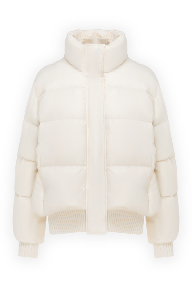 Fleur de Paris women's down jacket white with high collar 184734 - photo 1