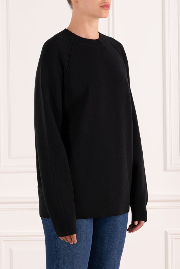 Fleur de Paris women's minimalist black jumper in casual style 184748 - photo 3