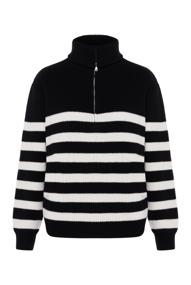 Fleur de Paris women's black striped wool jumper 184749 - photo 1