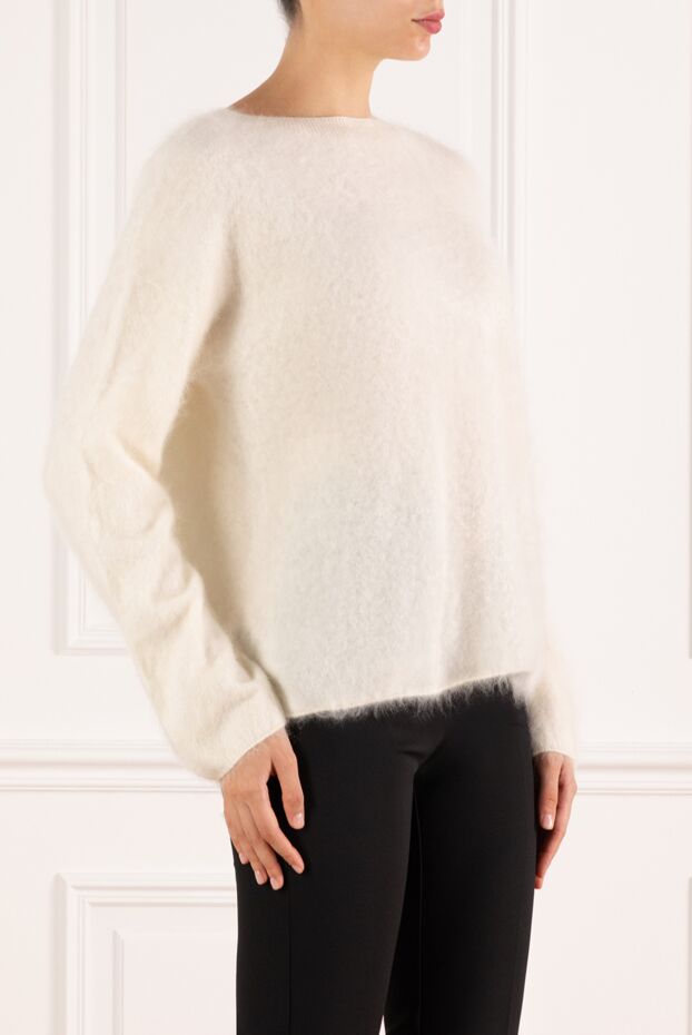 Fleur de Paris white cashmere jumper for women 184750 - photo 3