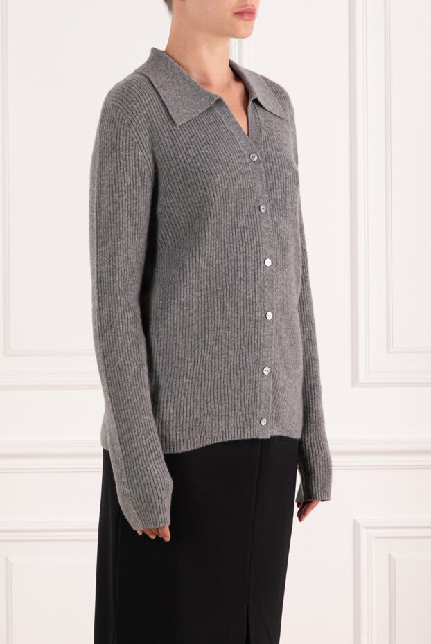 Fleur de Paris gray cashmere ribbed sweater 184759 - photo 3